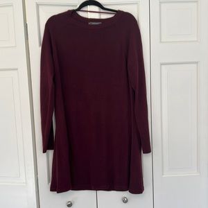 Large Burgundy Sweater Dress